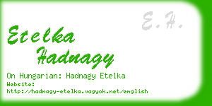 etelka hadnagy business card